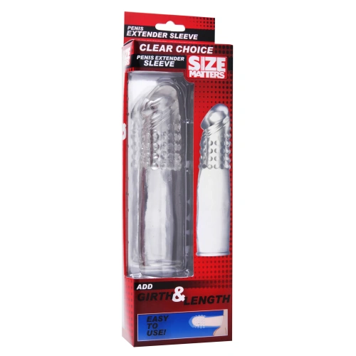 Size Matters Clear Choice Penis Extension Sleeve  - Насадка на пенис, 17,7 см (прозрачный)