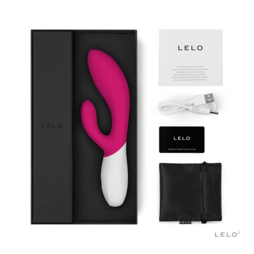 LELO Ina Wave 2 - вібратор кролик для стимуляції клітора та точки G, 20х4.5 см (рожевий) - купити в Києві, Україні