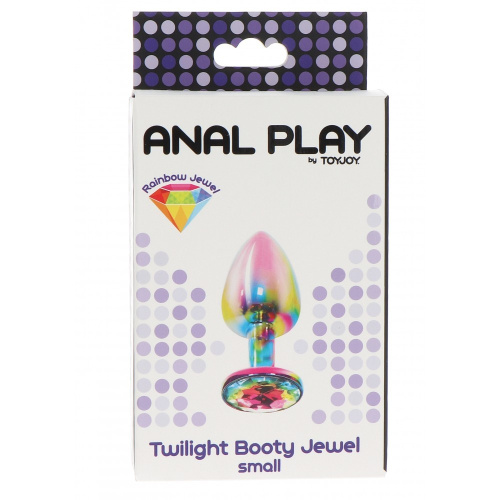 Анальная пробка с кристалом Toy Joy Small