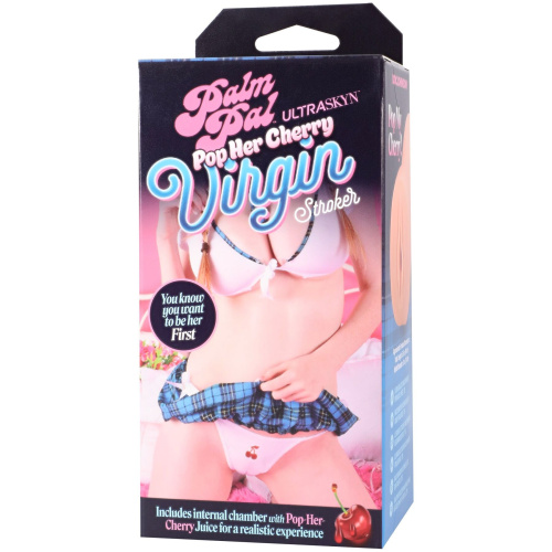 Мастурбатор вагина девственницы Doc Johnson Palm Pal Virgin Stroker with Pop Her Cherry Juice