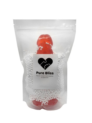 Pure Bliss - Мыло в форме члена XL на присоске, 21х8 см (красный)