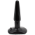 Doc Johnson Classic Butt Plug Smooth Small - Анальная пробка, малая 11Х2,5 см (черный)