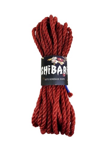 Feral Feelings Shibari Rope - Джутовая веревка для Шибари, 8 м (красная)