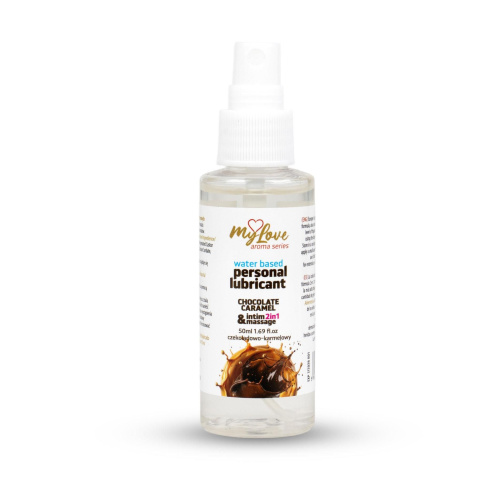 2в1 лубрикант и массажный гель - MyLove Aroma Series Intim&Massage Chocolate Caramel, 50 мл