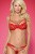 Obsessive 829-SET-3 set - эротический комплект с сердечком, L/XL (красный)