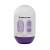 Pretty Love Smooth Stripes Cupid-X - Мастурбатор-яйцо с чувственным рельефом, 10х5.6 см (фиолетовый)