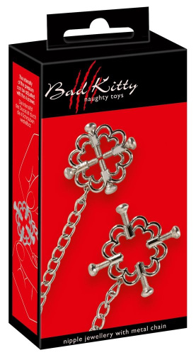 Зажимы для сосков Bad Kitty Nipple Jewellery