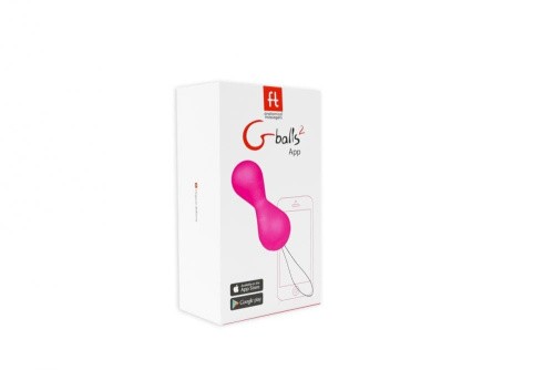 Gvibe Gballs 2 App - Вагинальные шарики со смарт-управлением, 8х3 см (розовые)