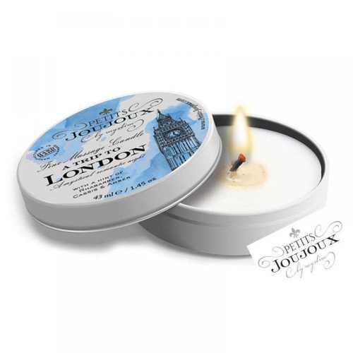 Petits Joujoux London - Массажная свечa  с ароматом дорогого мужского парфюма, 43 мл