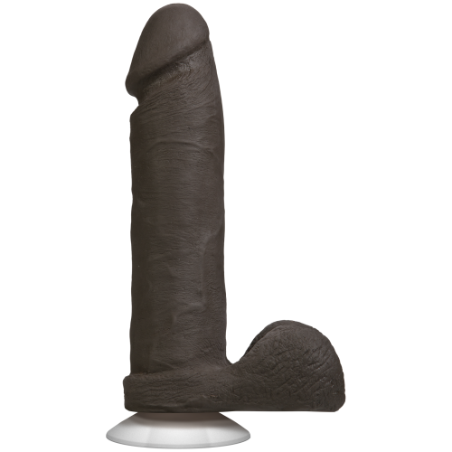 Doc Johnson The Realistic Cock 8 inch, Vac-U-Lock - Фалоімітатор на присосці, 18.5х5.1 см (чорний) - купити в Києві, Україні