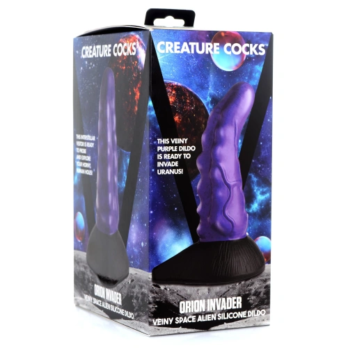 Creature Cocks Orion Invader Alien Silicone Dildo - фантазийный фаллоимитатор пришельца,  18.4х5.8 см