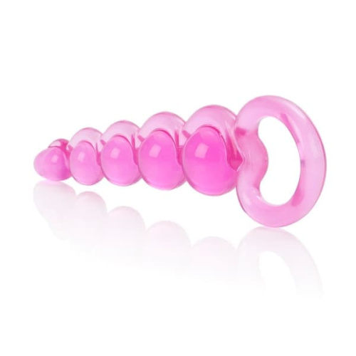 California Exotic Novelties Basic Essentials - анальна ялинка, 18.5x4 см (рожевий) - купити в Києві, Україні