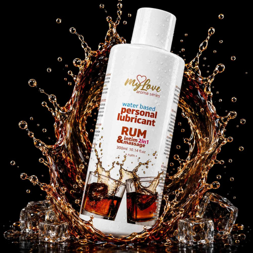 2в1 лубрикант и массажный гель - MyLove Aroma Series Intim&Massage Rum, 300 мл
