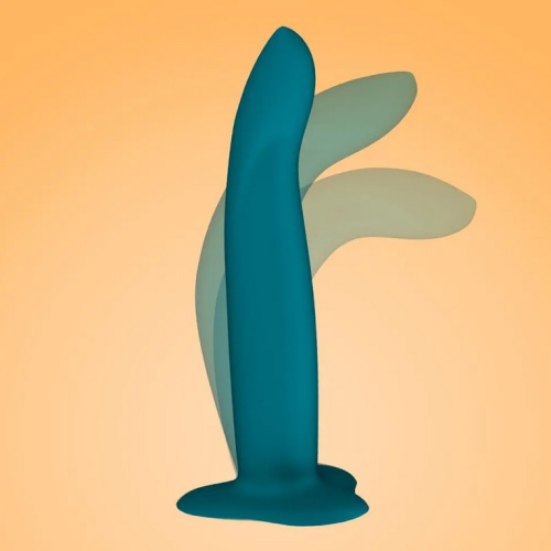 Fun Factory Limba Flex M - Гибкий силиконовый фаллоимитатор, 17х3 см, (зеленый)