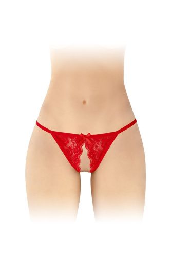 Трусики с открытым доступом Fashion Secret Zoe, One Size красные