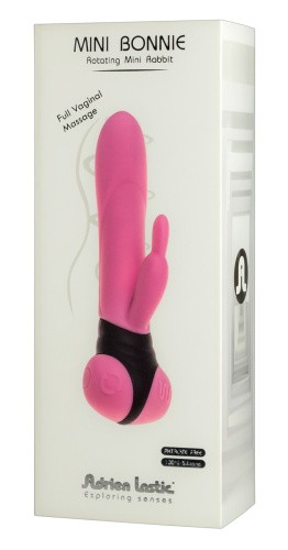 Adrien Lastic Mini Bonnie вибратор кролик с вращением ствола и 10 режимами вибрации, 18.4х3.1 см