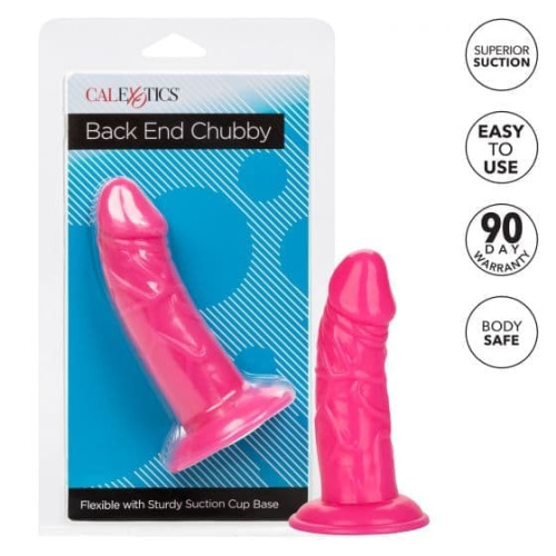 CalExotics Back End Chubby - фаллоимитатор на присоске, 14х4,5 см (розовый)