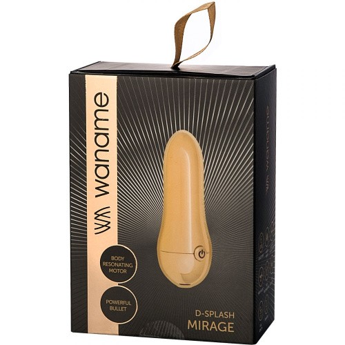 Toyfa Waname D-Splash Mirage - Стимулятор внешних интимных зон, 9х2.1 см (золотистый)