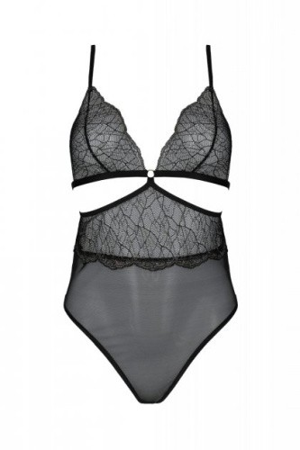 Passion Amberly Corset - Корсет полупрозрачный, 4XL/5XL