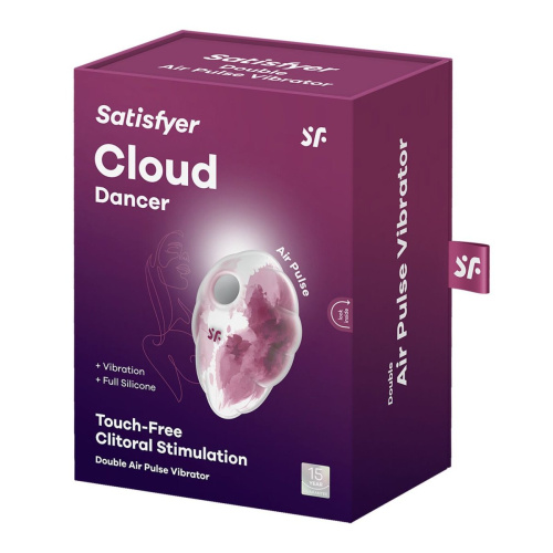 Satisfyer Cloud Dancer - Вакуумный стимулятор, 9 см (красный)