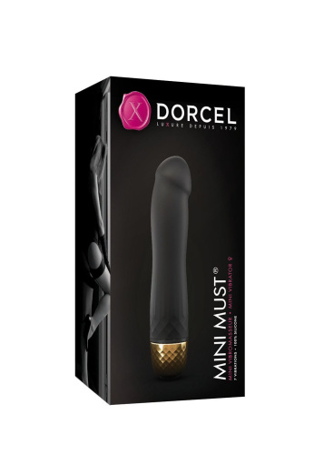 Dorcel Mini Must Gold вибратор для клитора и точки G, 12.5х2.8 см (чёрный)