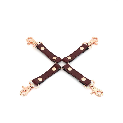 Кожаная крестовина Liebe Seele Wine Red Hogtie