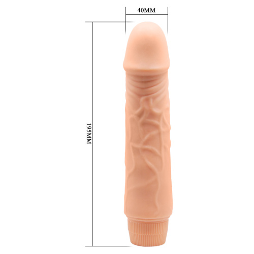 Baile Barbara Jeff Vibrator - Вібратор реалістичний, 19.5х4 см (тілесний) - купити в Києві, Україні