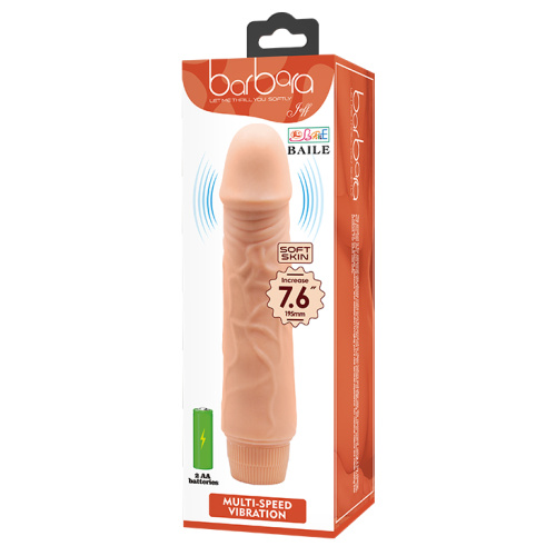 Baile Barbara Jeff Vibrator - Вібратор реалістичний, 19.5х4 см (тілесний) - купити в Києві, Україні