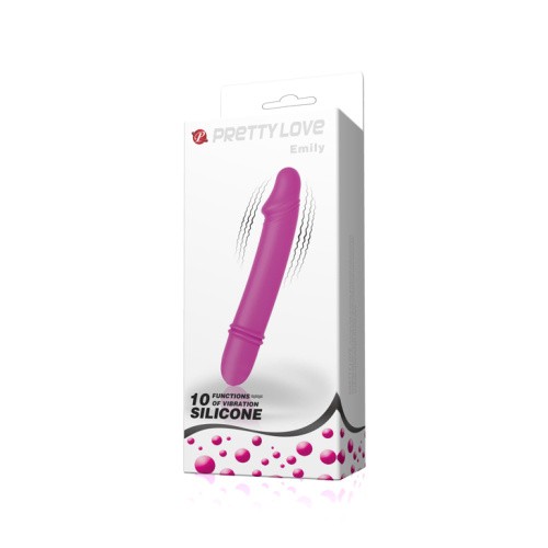 Pretty Love Emily Smooth Vibrator - Вибратор, 12.7х2.5 см