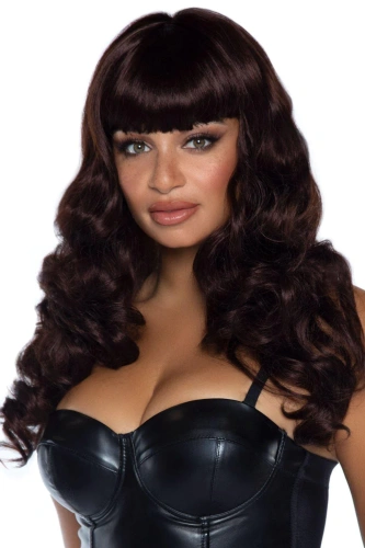 Leg Avenue-Misfit Long Wavy Wig Brown - Перука, брюнетка - купити в Києві, Україні