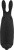 Adrien Lastic Pocket Vibe Rabbit Black - вибропуля со стимулирующими ушками, 8.5х2.3 см (чёрная)