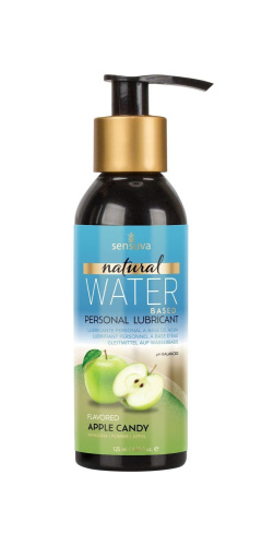Sensuva Natural Water-Based Apple Candy - Ароматизированная смазка на водной основе,125 мл (яблочная конфетка)