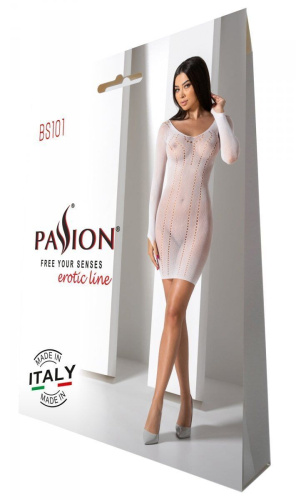 Полупрозрачное мини-платье Passion BS101, One Size