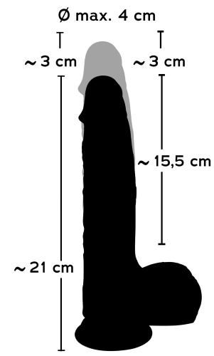 Orion Natural Thrusting Vibe - Вібратор, 18.5 см (тілесний) - купити в Києві, Україні