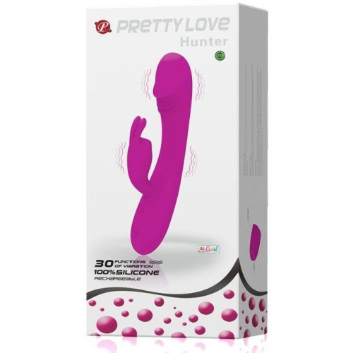 Pretty Love - HUNTER vibrator pink - Вибратор-кролик, 17 см (розовый)