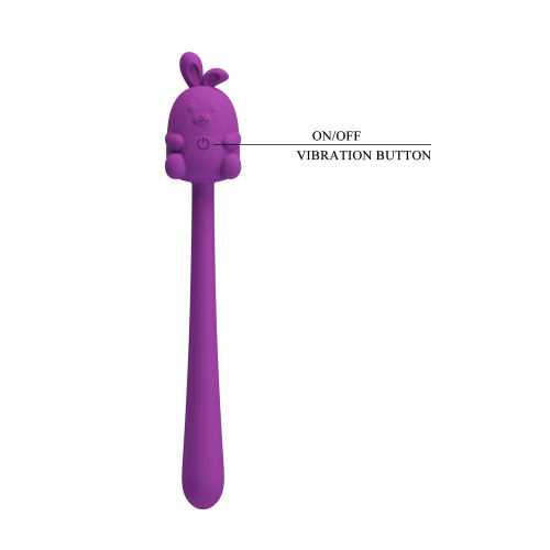 Мини вибратор на палочке Pretty Love Cute Bunny Flirting Stick