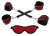 Bad Kitty Restraint Set Hogtie - red - БДСМ набор, (красный)