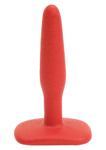 Doc Johnson Butt Plug Non-Skid Slim Small - Анальная пробка, 7х1,7 см (красный)