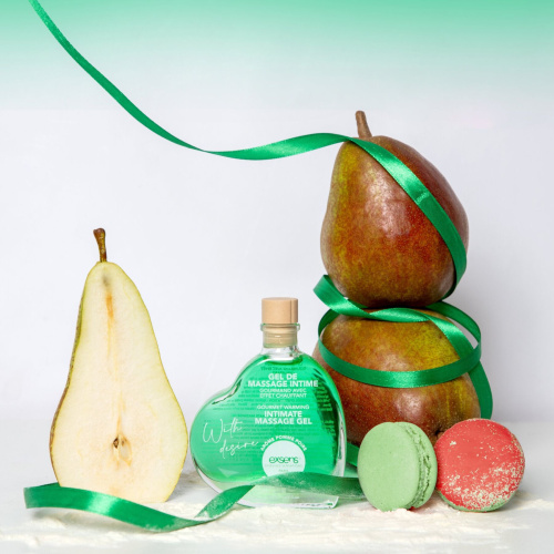 Съедобный гель для массажа с согревающим эффектом EXSENS With Desire Apple Pear, 50 мл (яблоко груша)
