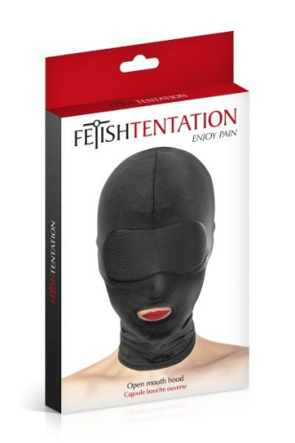 Fetish Tentation Open Mouth Hood - Капюшон для БДСМ с открытым ртом