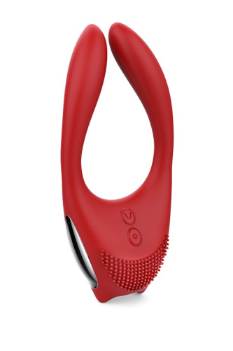 Dream Toys Red Revolution Eros - Вибромассажер для пар, 12 см (красный)