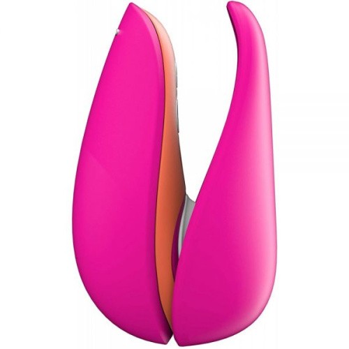 Womanizer Liberty by Lily Allen Rebellious Pink - Лимитированный бесконтактный клиторальный стимулятор, 10.5х5 см (розовый)