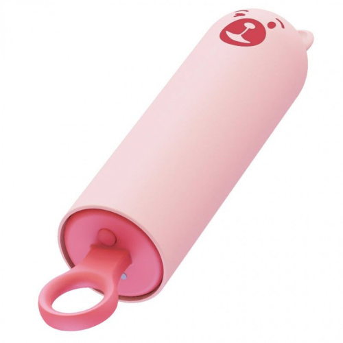 CuteVibe Teddy Pink (Black Dildo) - Реалистичный вибратор под видом мороженого