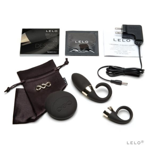 Lelo Oden 2 Design Edition - ерекційне віброкільце + стимулятор клітора, 6х2 см (чорний) - купити в Києві, Україні
