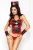 Passion - Siena Set - Костюм медсестры: трусики, лиф-передничек, головной убор, нарукавники, S/M (чёрный)