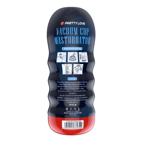 Pretty Love Vacuum Cup Can Vagina - Мастурбатор, 18х7 см - купити в Києві, Україні