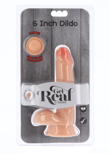 Реалистичный фаллоимитатор Get Real Dual Density Dildo, 17 см