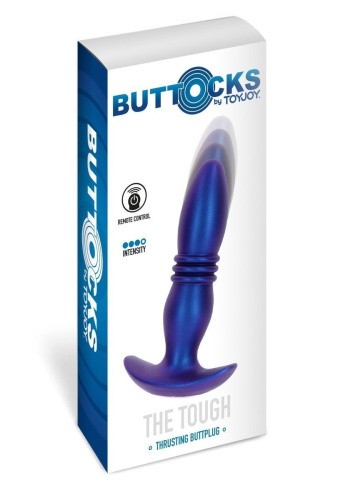 TOYJOY Thrusting Vibr Plug - Анальная вибропробка, 15,5 см (синий)