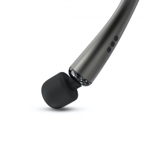 Dorcel Megawand Chrome Silver потужний вібромасажер, що перезаряджається, 160 режимів, 29.5х5.5 см (сріблястий) - купити в Києві, Україні