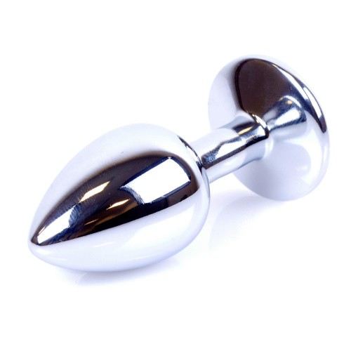 Boss Jewellery Silver Plug Light Blue - Анальная пробка, 7х2.7 см (голубой)